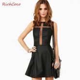 Vestido com Cruz em tecido transparente